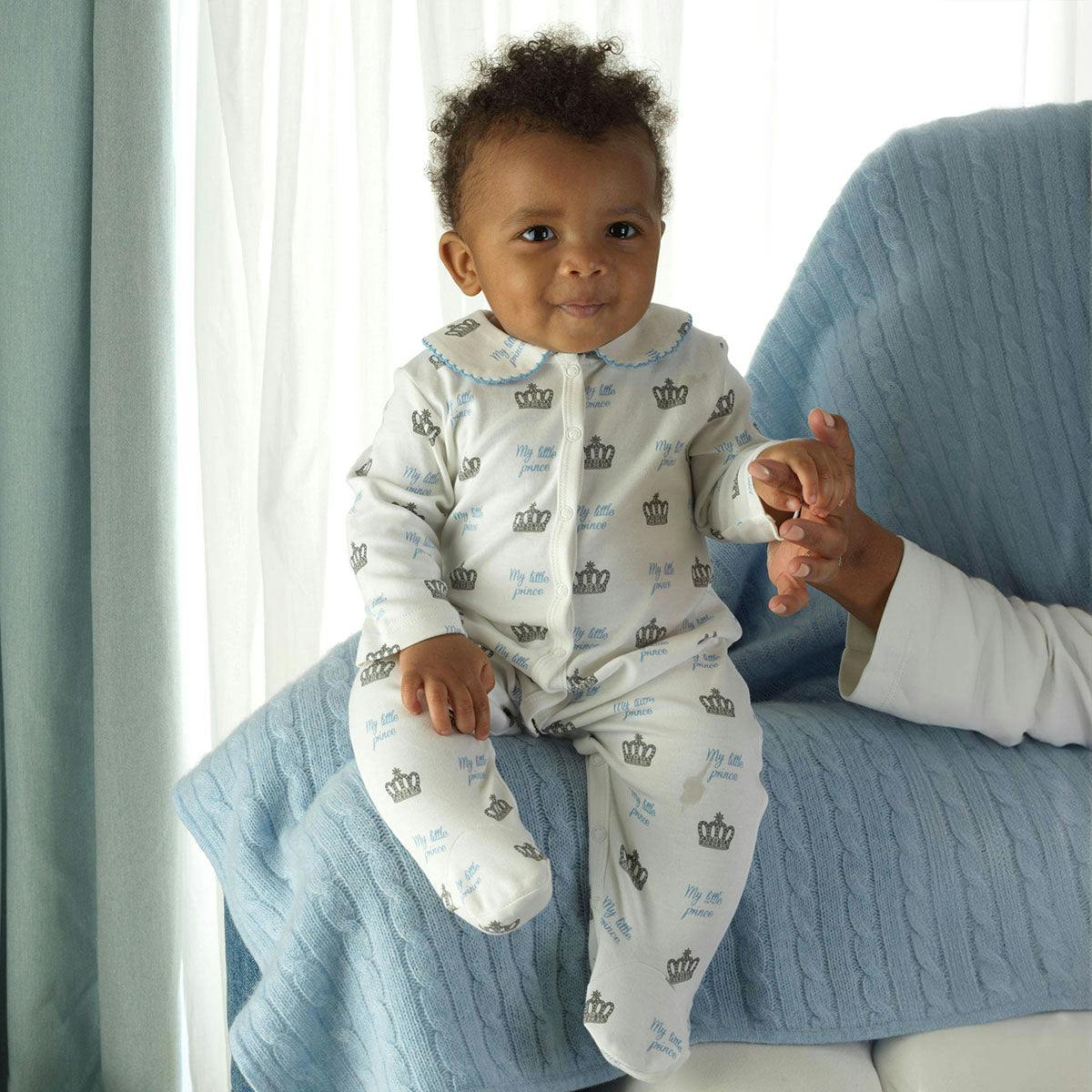 Prince Crown Print Footie