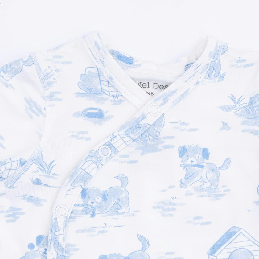 Puppy Toile Blue - Take Me Home Set with Convertible Pant