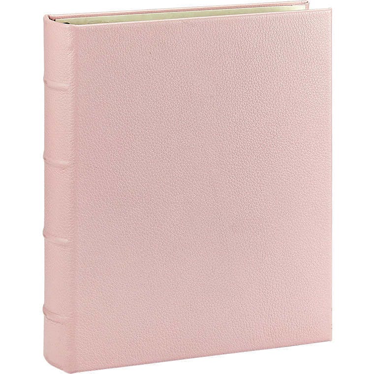 Medium Clear Pocket Pebble Grain Leather Photo Album