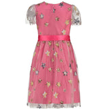 Aster Sequin Star Tulle Girls Party Dress