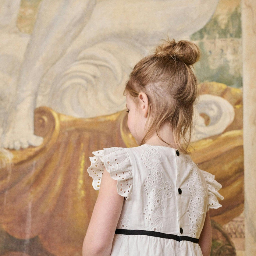 Nicky Hilton x La Coqueta Ivory Edie Girl Dress