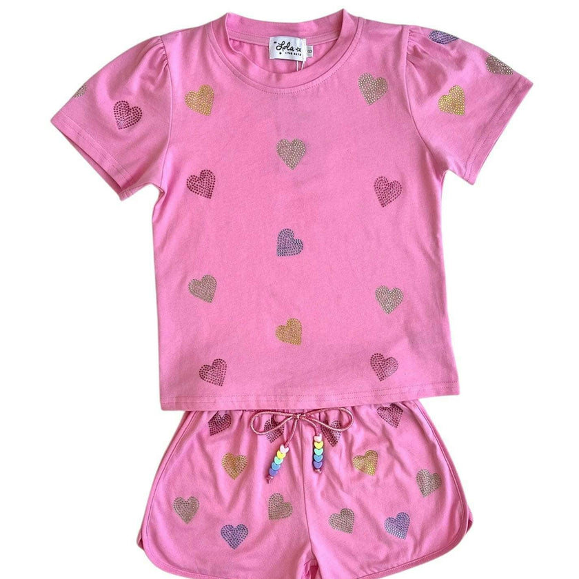 Crystal Hearts Short Set