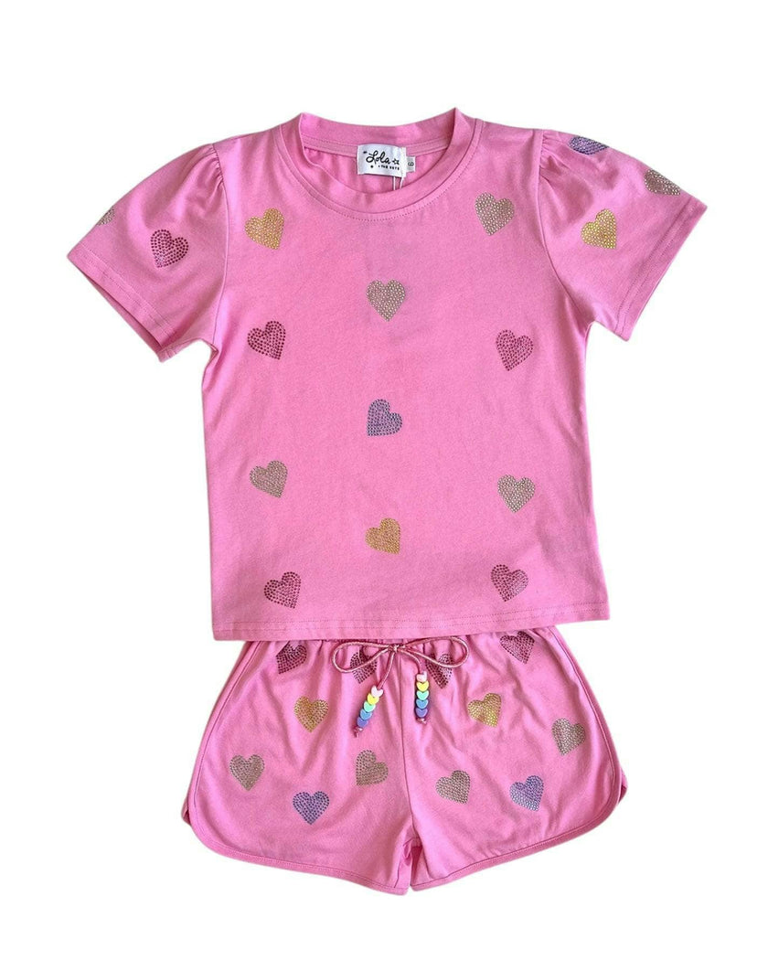 Crystal Hearts Short Set