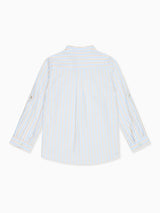 Caramel Stripe Jazmin Long Sleeve Boy Shirt