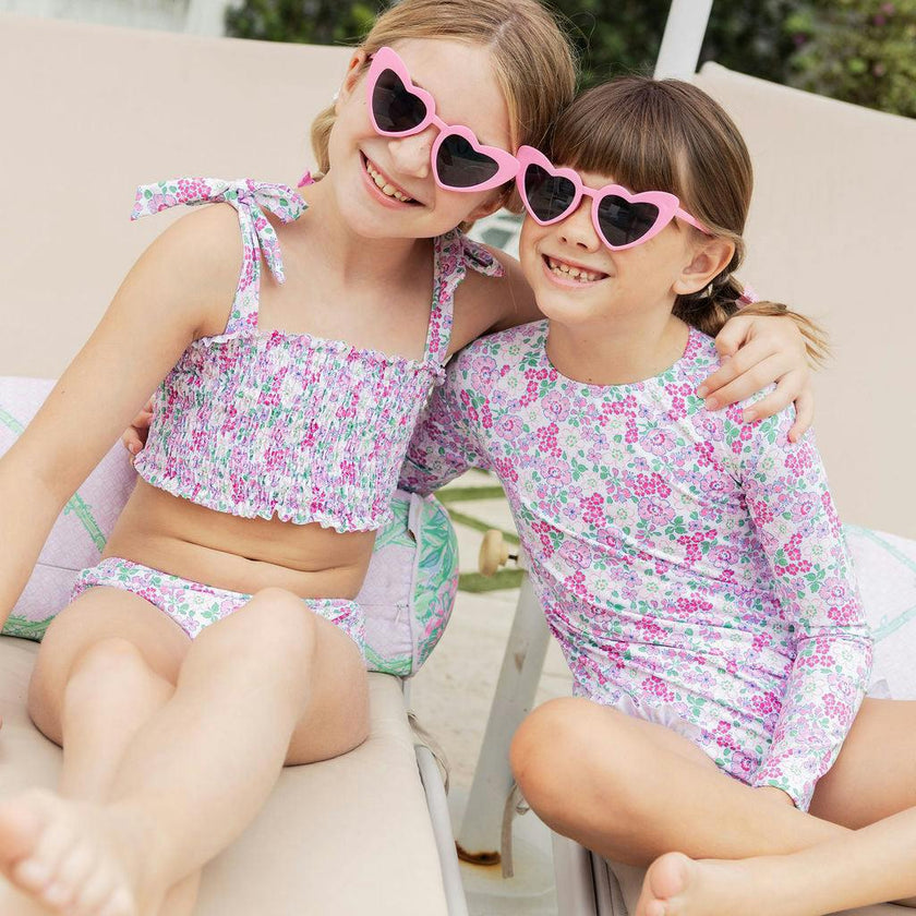 Rashguard Swimsuit - Pink Bloomsbury Blossoms