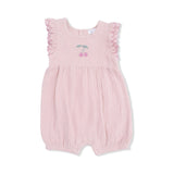 Solid Muslin Lotus - Scallop Ruffle Shortie