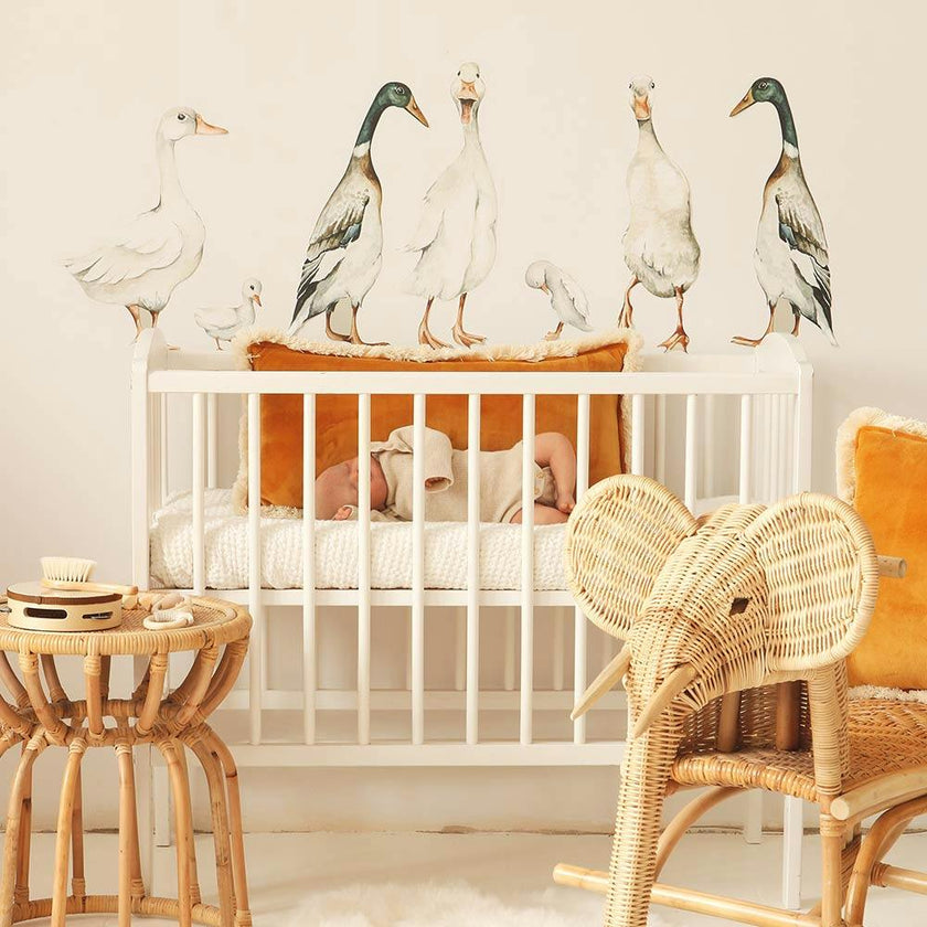 White Ducks Return To Innocence Wall Decal Set