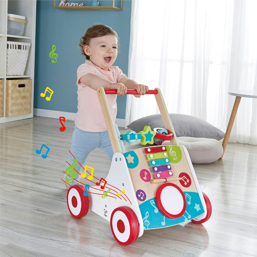 My First Musical Walker Wooden Push & Pull Learning Toy