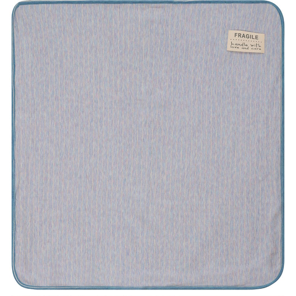 Stripe Stretch Knit Blanket Mauve