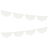 Broderie Anglaise Lace White Pennant Garland