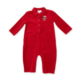 Velour Holiday Red - Velour Jumpsuit