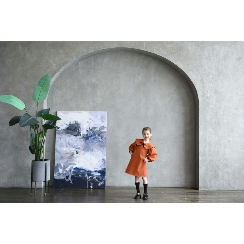 Rhea dress (alloy-orange)