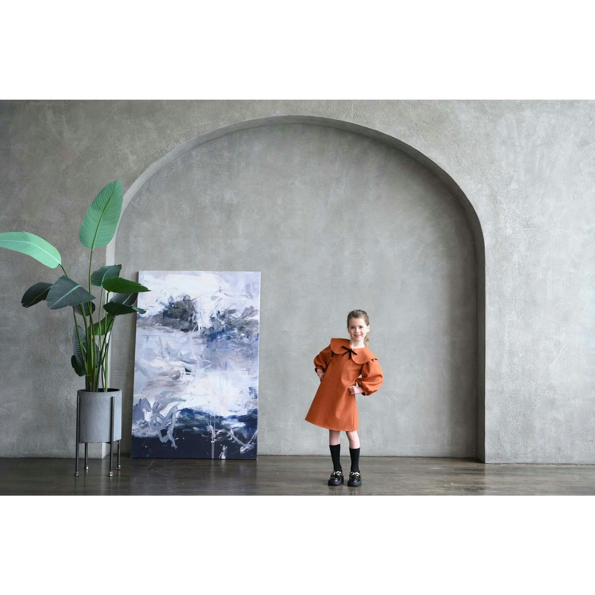 Rhea dress (alloy-orange)