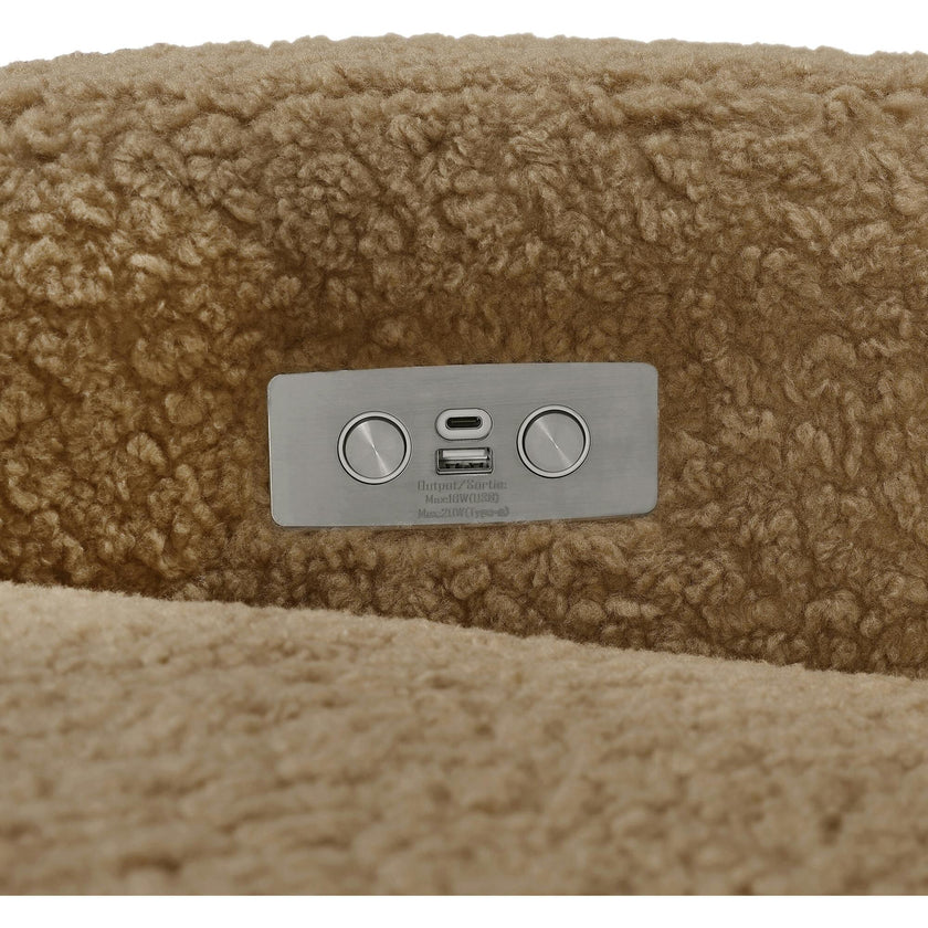 Nami Electronic & Swivel Glider Recliner With USB Port