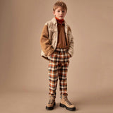 IL GUFO Colorblock Teddy Fleece Shirt Jacket