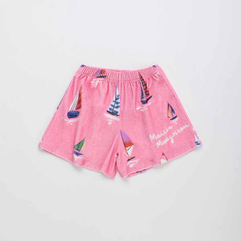 BARCOS TOWEL SHORTS PINK
