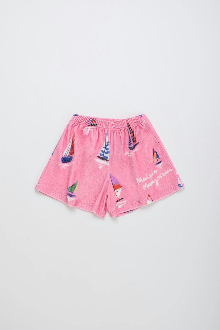 BARCOS TOWEL SHORTS PINK