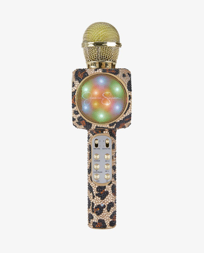 Jessica Simpson Brown Leopard Bling Wireless Microphone