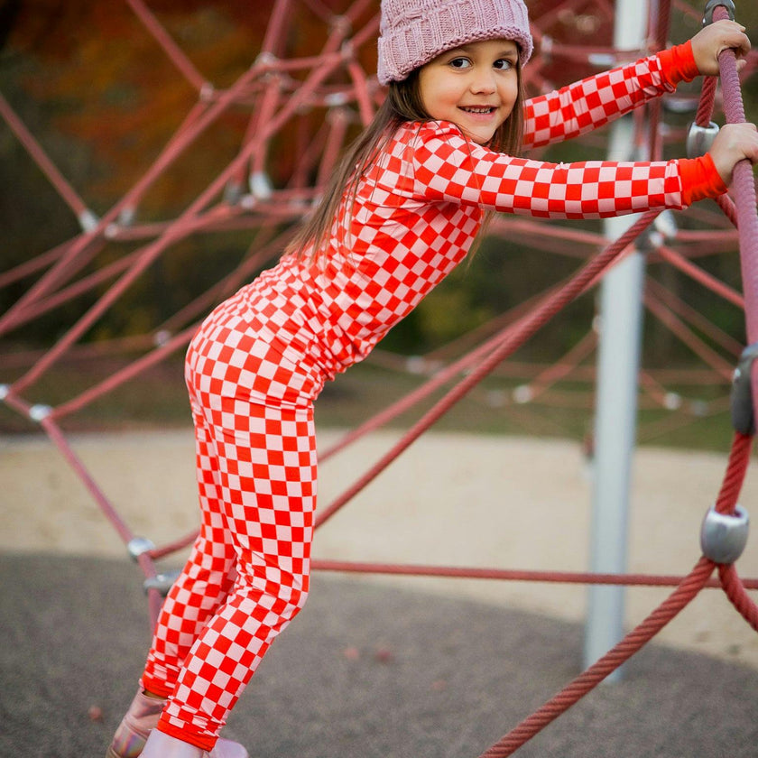 Pink Checked Out 2 Piece Pajama Set