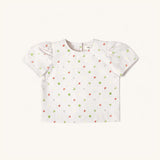 Puff Sleeve Blouse in Melon Patch