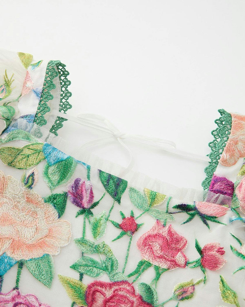 Rachelle Embroidered Top