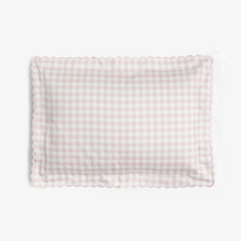 Picnic Gingham Toddler Pillow Set, Pink