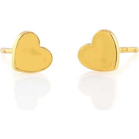 Petite Heart Enamel Stud Earrings