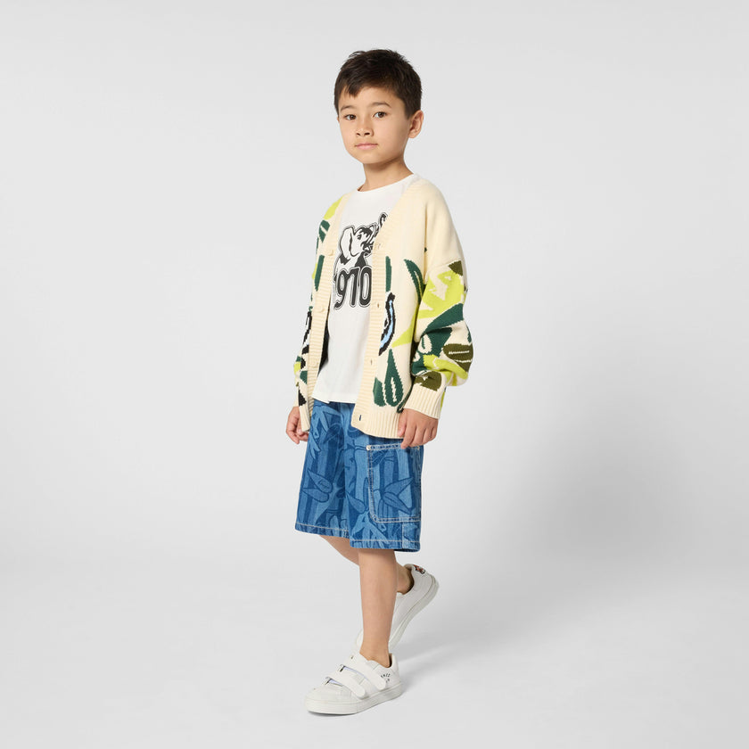 Beige Kenzo Patterned Cardigan