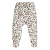 Organic Kimono Top & Footed Pants Set - Woodland Sprig