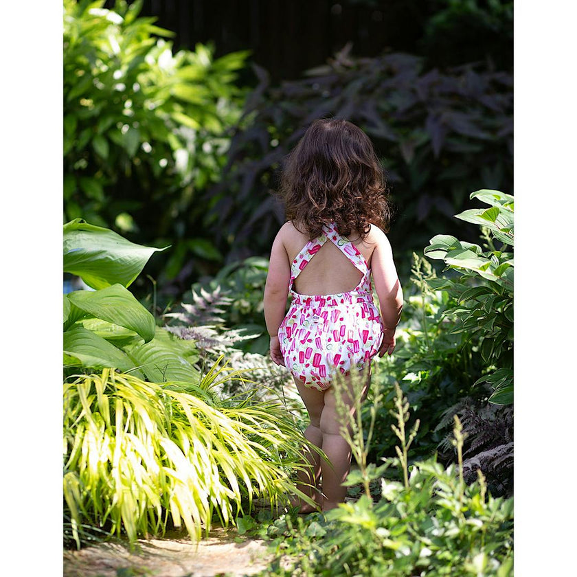 Popsicles Cross Back Bubble Romper