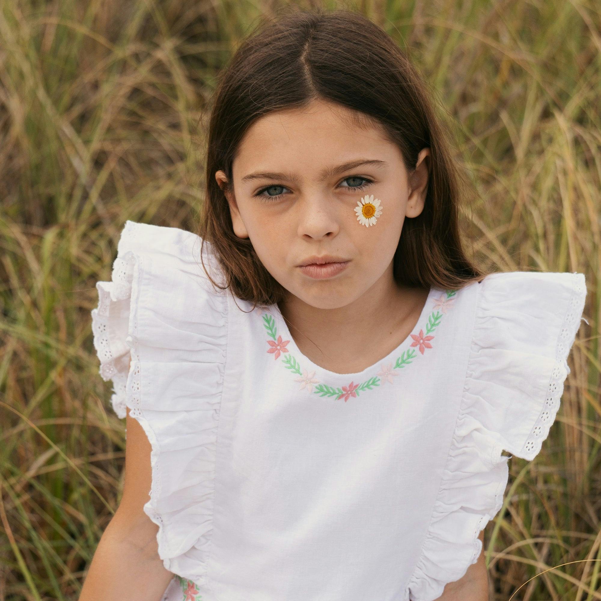 Linen Ruffle Jumper
