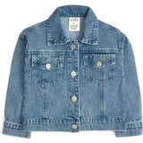 Cherry Sequin Patch Denim Jacket