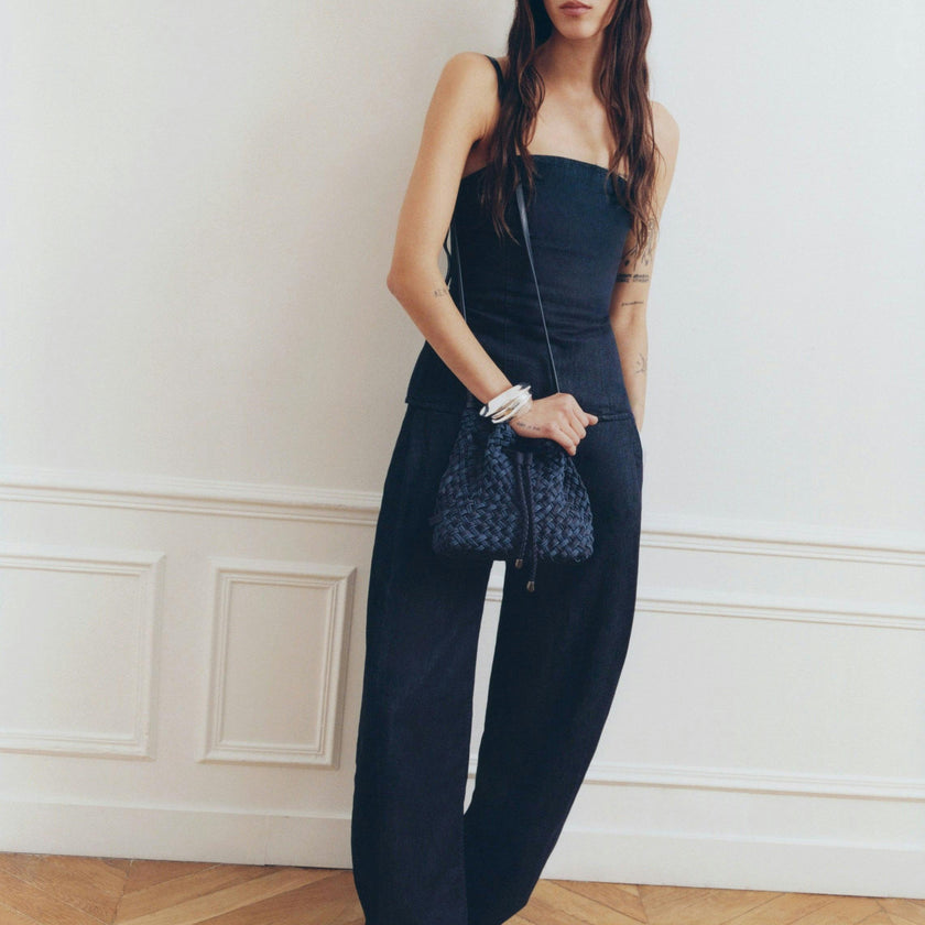 Gramercy Bucket Double Weave Denim | Indigo