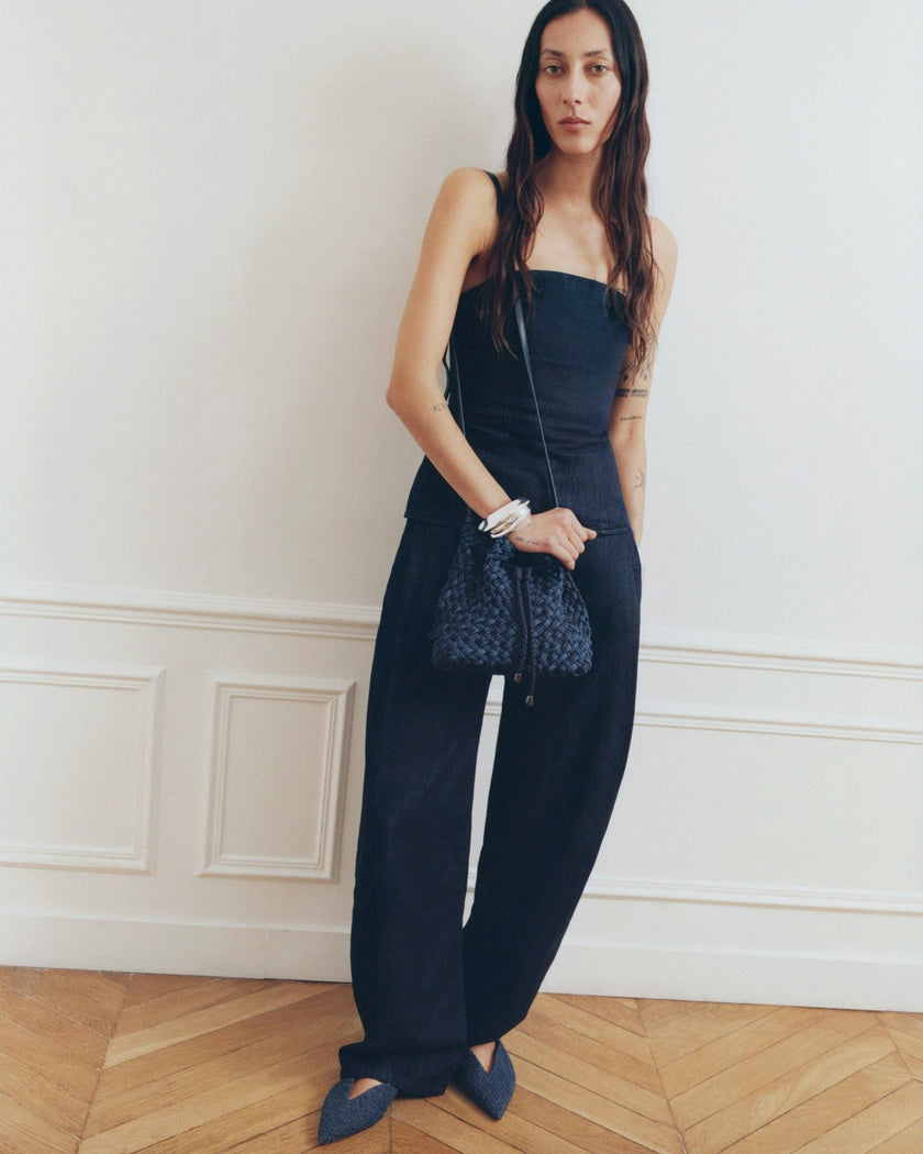 Gramercy Bucket Double Weave Denim | Indigo