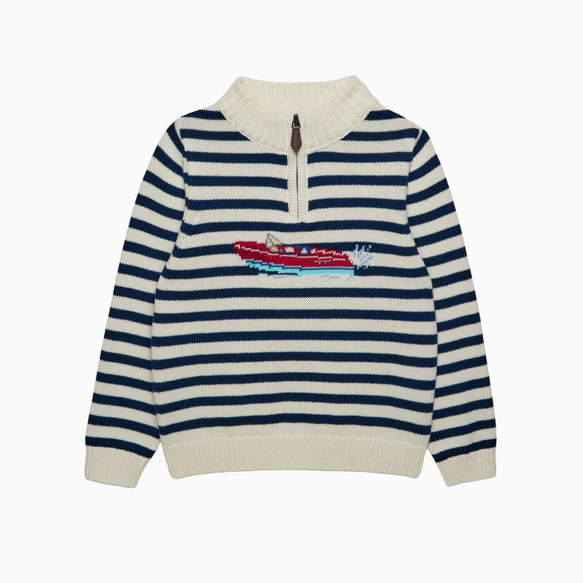 Speed Boat Half Zip Sweater