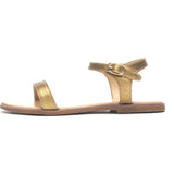 Ricky Slim Strip Leather Strap Sandals