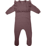 Ruffle Bib Long Sleeve Footie