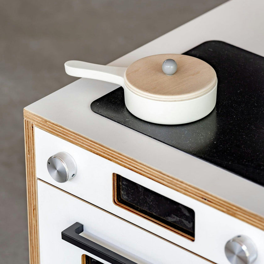 Kitchenette Mini – White & Oak Pretend Play Station