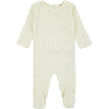 Bamboo Ribbed Floral Footie