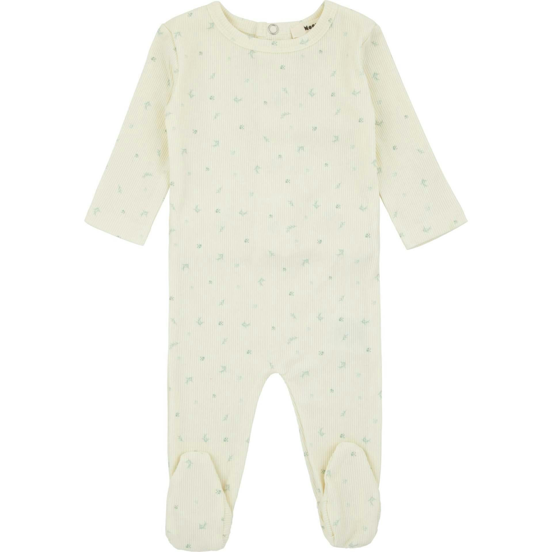 Bamboo Ribbed Floral Footie
