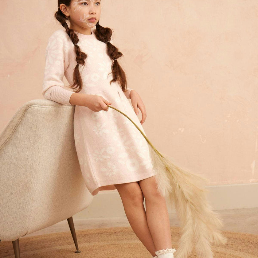 Snowflake Blossom Dress | Blush