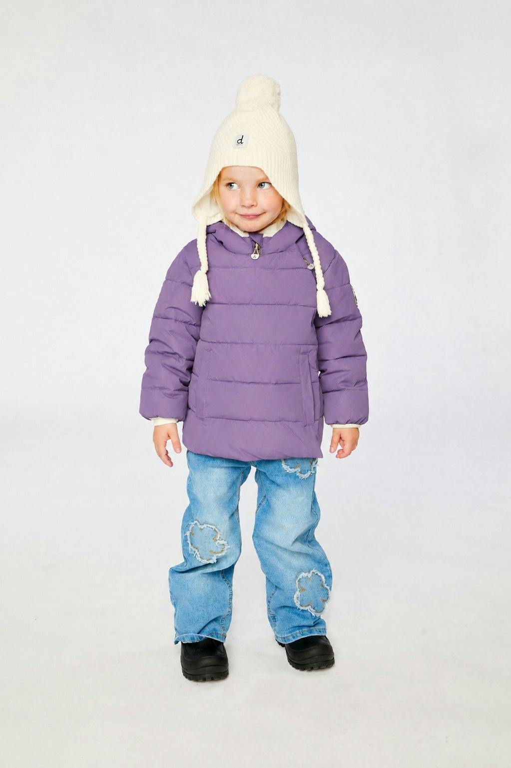 Winter Jacket Adapted For Car Seats Violet