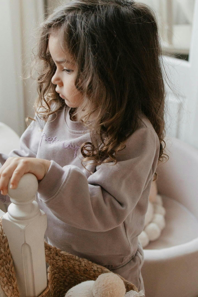 Finley | Cotton Fleece Sweatsuit Set | Petit Lapin | Bark
