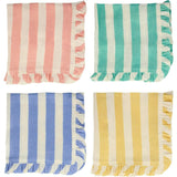 Stripe Ruffle Fabric Napkins