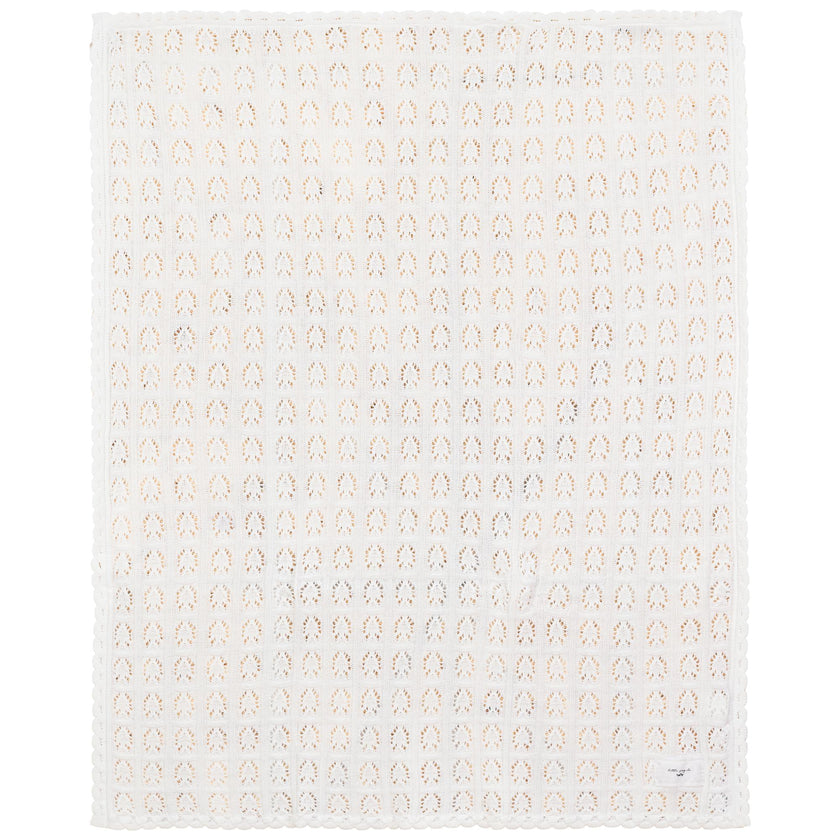 Knit Lace Texture Blanket
