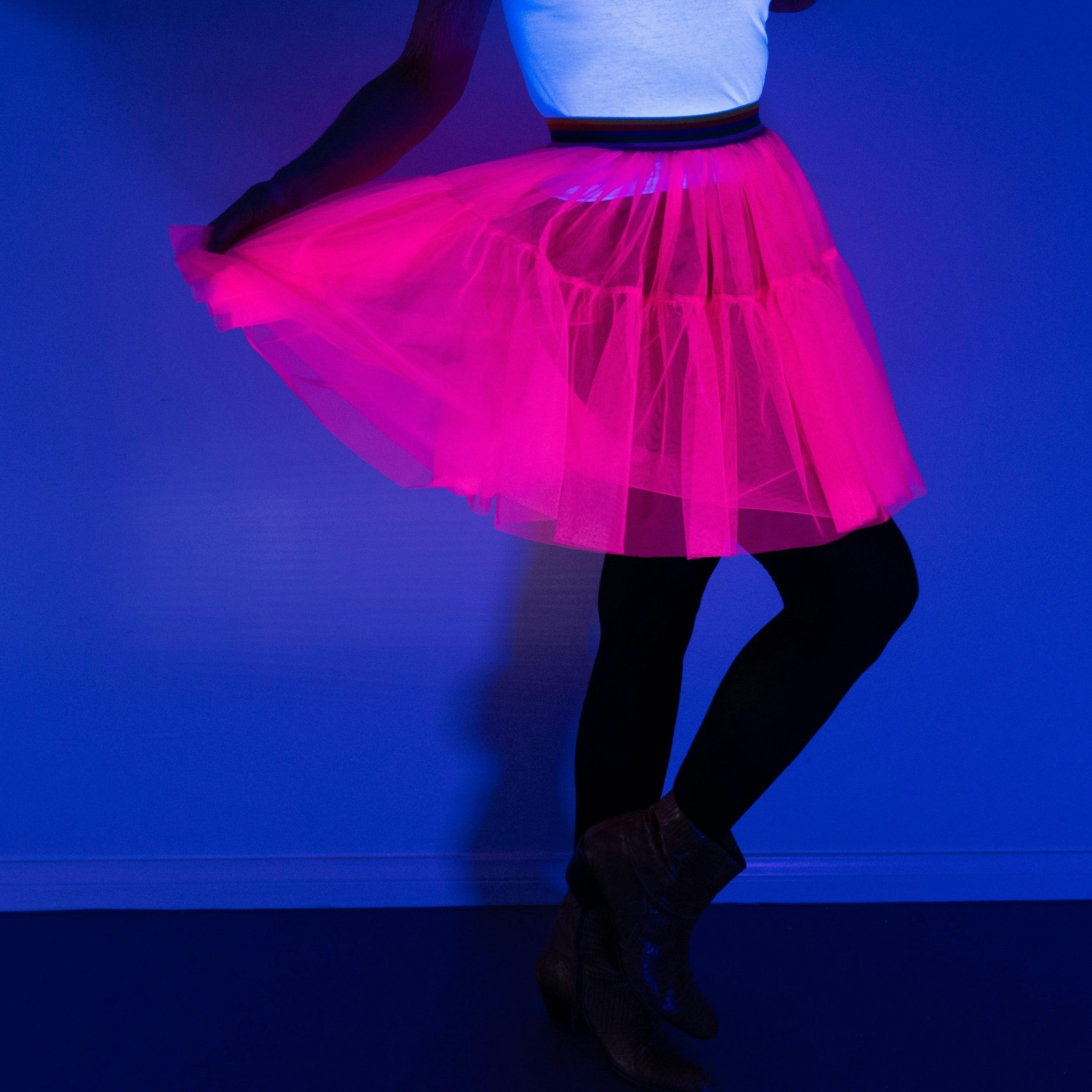Jr Star Adult Short Pink Glow Skirt
