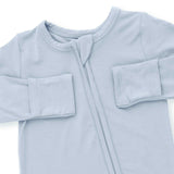 Solid Blue Fog - 2 Way Zipper Footie