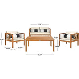 Alda Eucalyptus 4-Piece Outdoor Set
