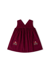 Berry Corduroy Swing Dress, Purple