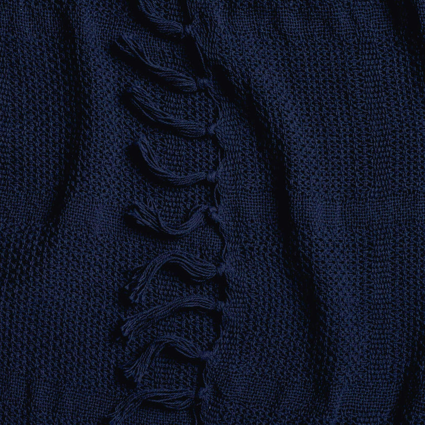 Deep Current Knit Throw